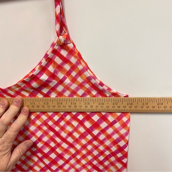 Tommy Bahama Harbour Island Gingham Asymmetrical Ruffle Dress size small - Picture 10 of 11